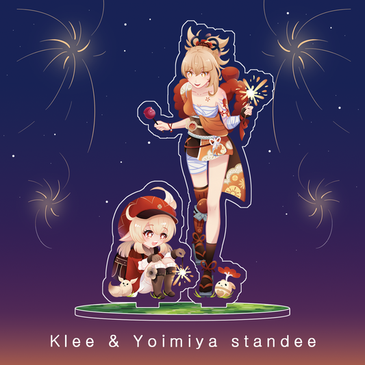 [ Genshin Impact ] Klee & Yoimiya - standee