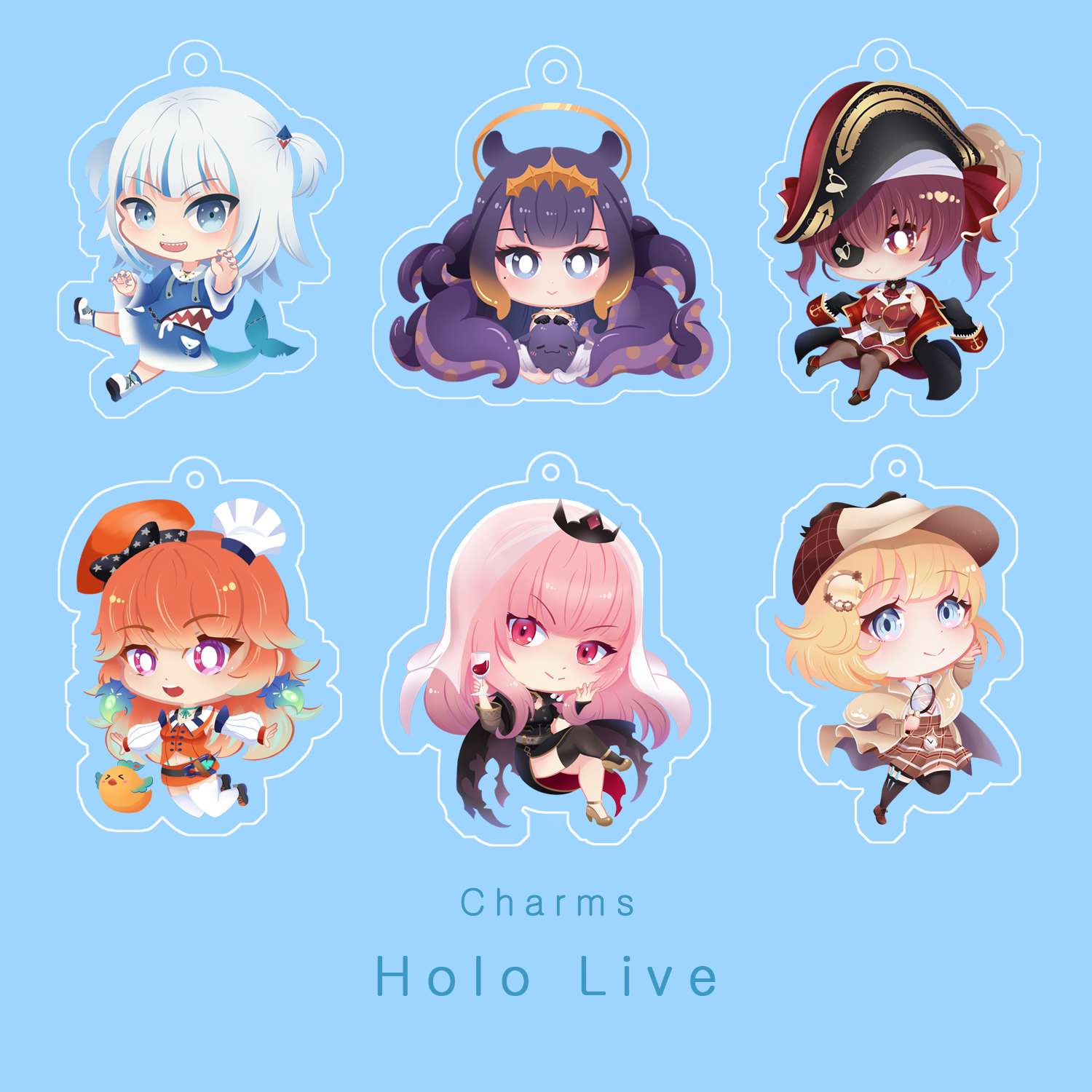 PREORDER] Velvet and Veneer 4inch Holo Charms