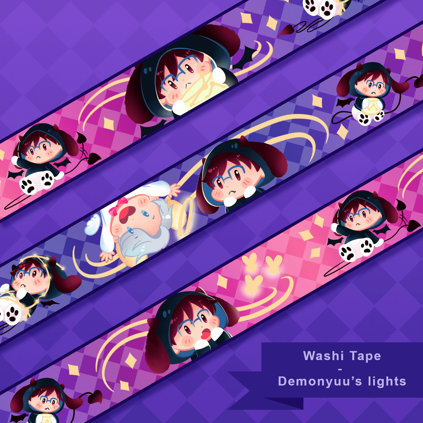 [Yuri!!! on Ice] Demonyuu's lights - Washi tape