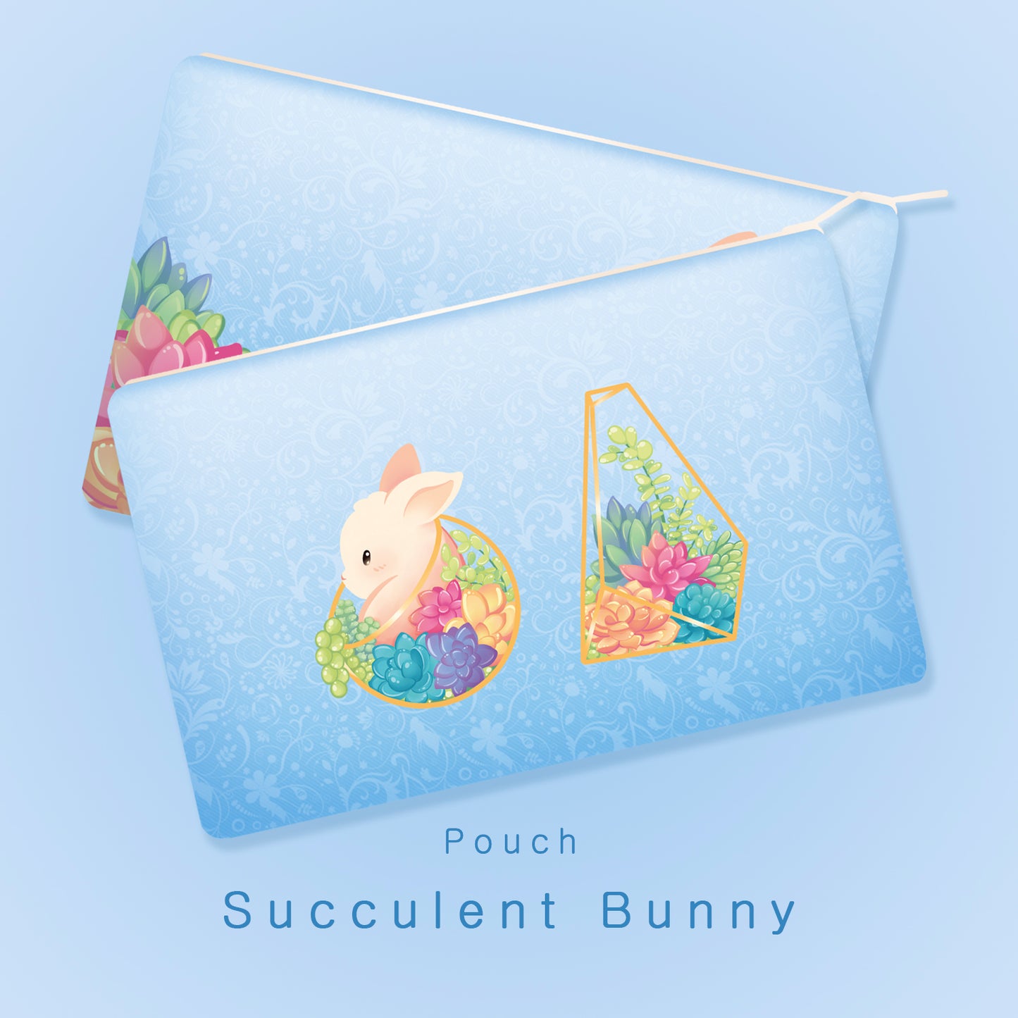 Succulent Bunny - Pouch