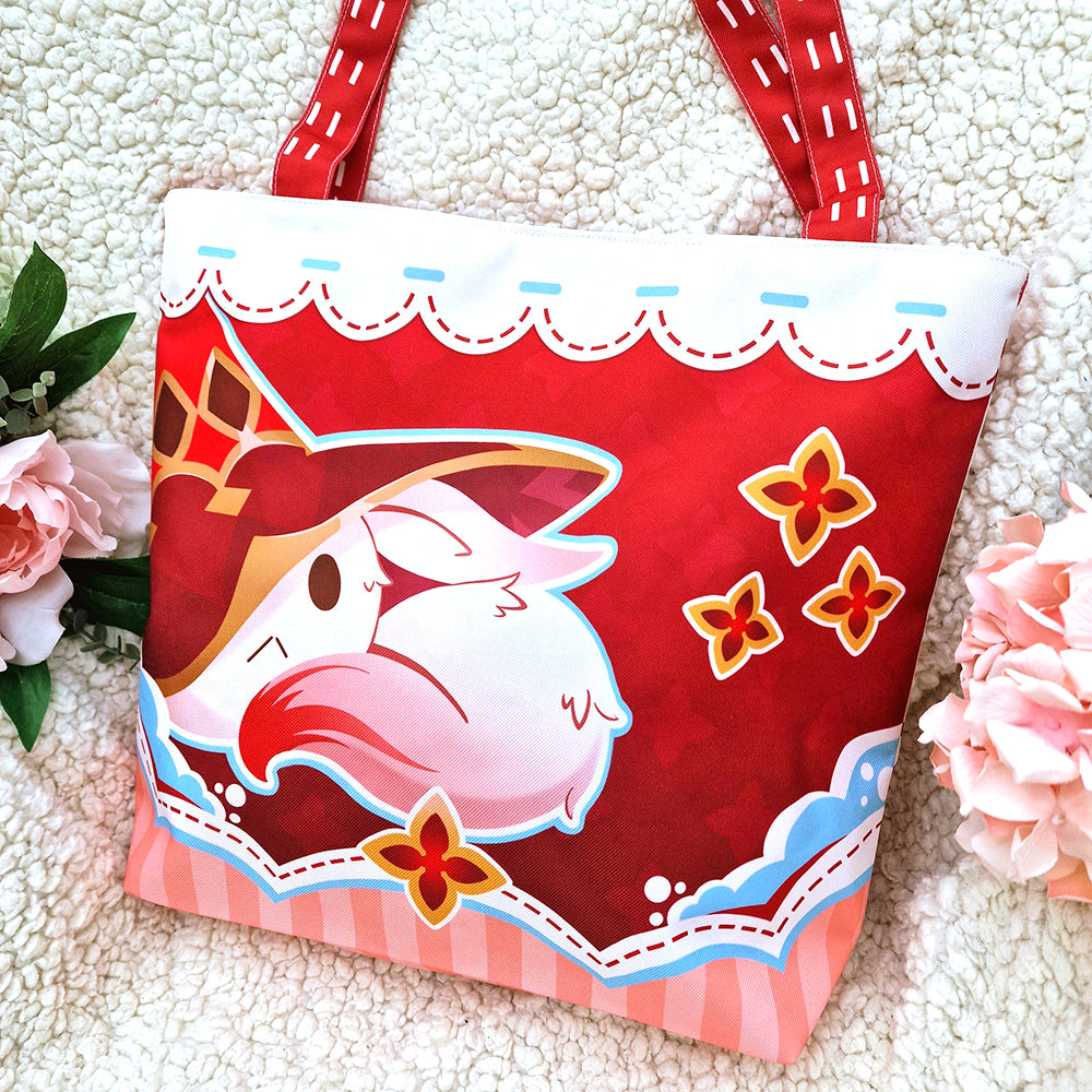 [ Genshin Impact ] Dodoco - Zipper tote bag + Charm collector