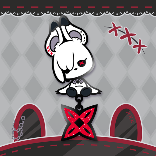 [ Genshin Impact ] Arlecchino Bunny - enamel pin