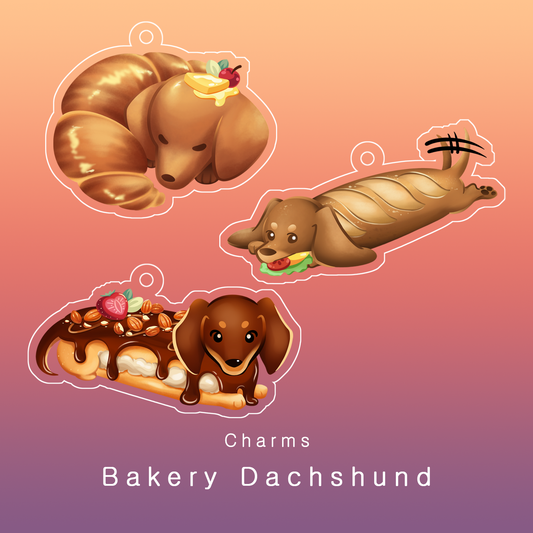 Bakery Dachshund - charms