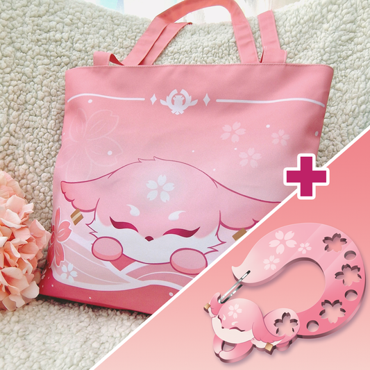 Pre-order [ Genshin Impact ] Yae Miko fox - Zipper tote bag + Charm collector