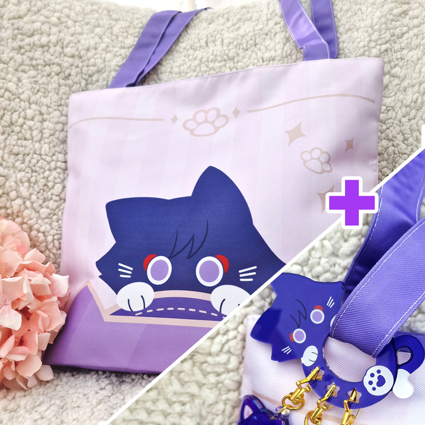 Pre-order [ Genshin Impact ] Scarameow - Zipper tote bag + Charm collector