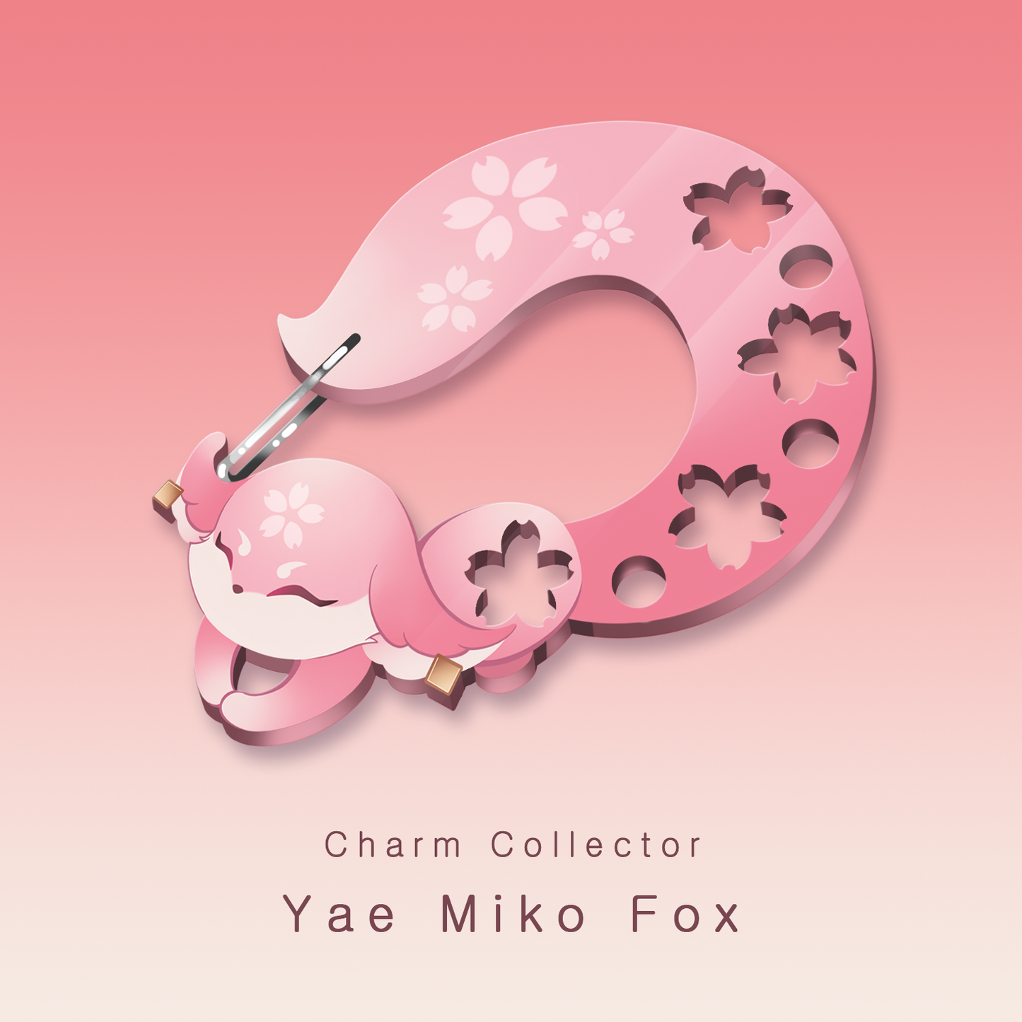 Pre-order [ Genshin Impact ] Yae Miko fox - Zipper tote bag + Charm collector