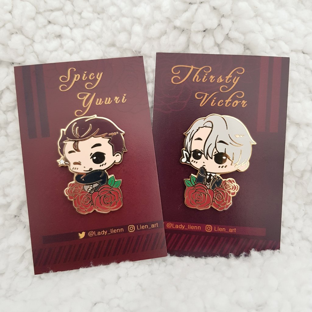 [ Yuri!!! on Ice ] Thirsty Victor - enamel pin