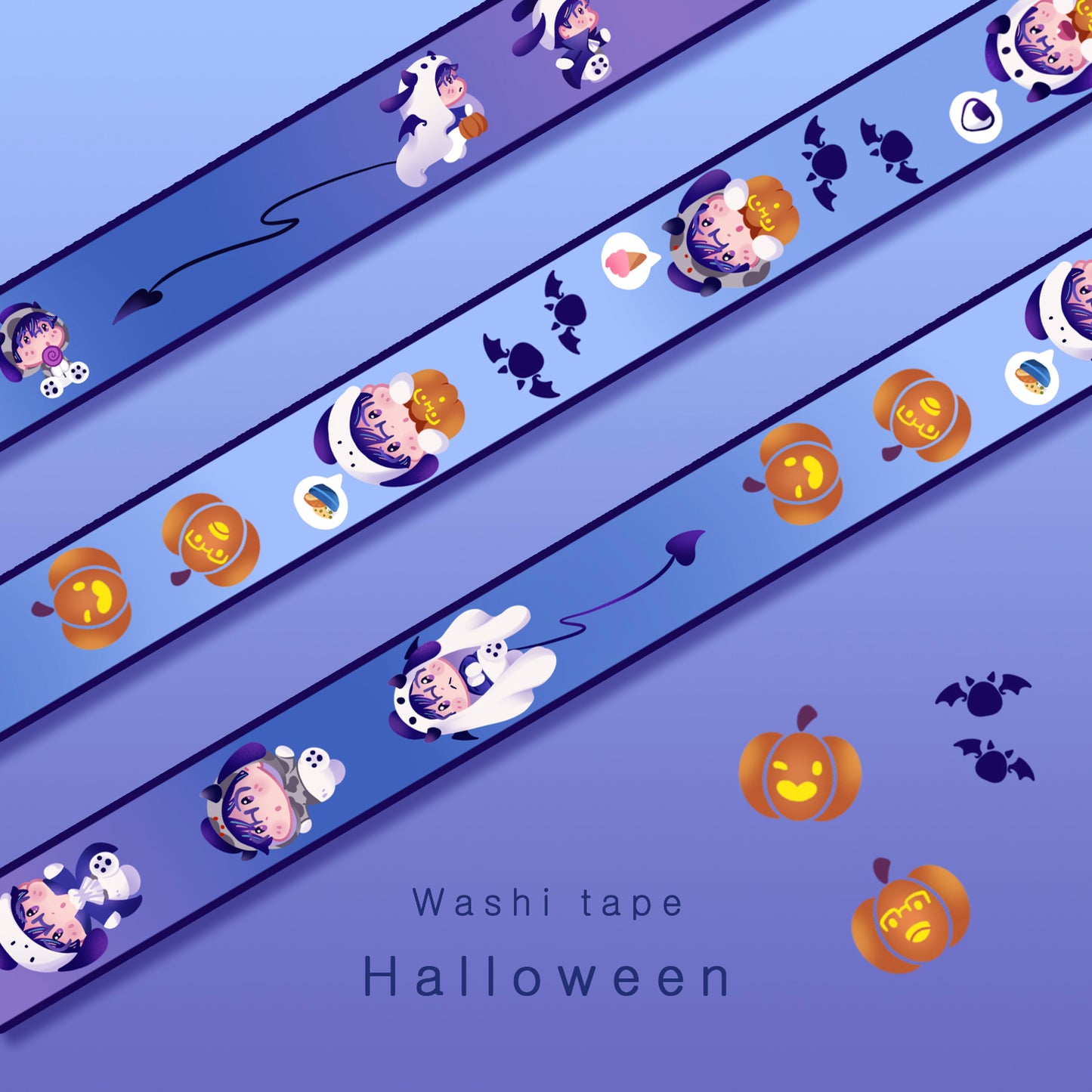 [Yuri!!! on Ice] Halloween - Washi tape