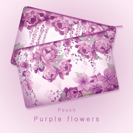 Purple flowers - Pouch