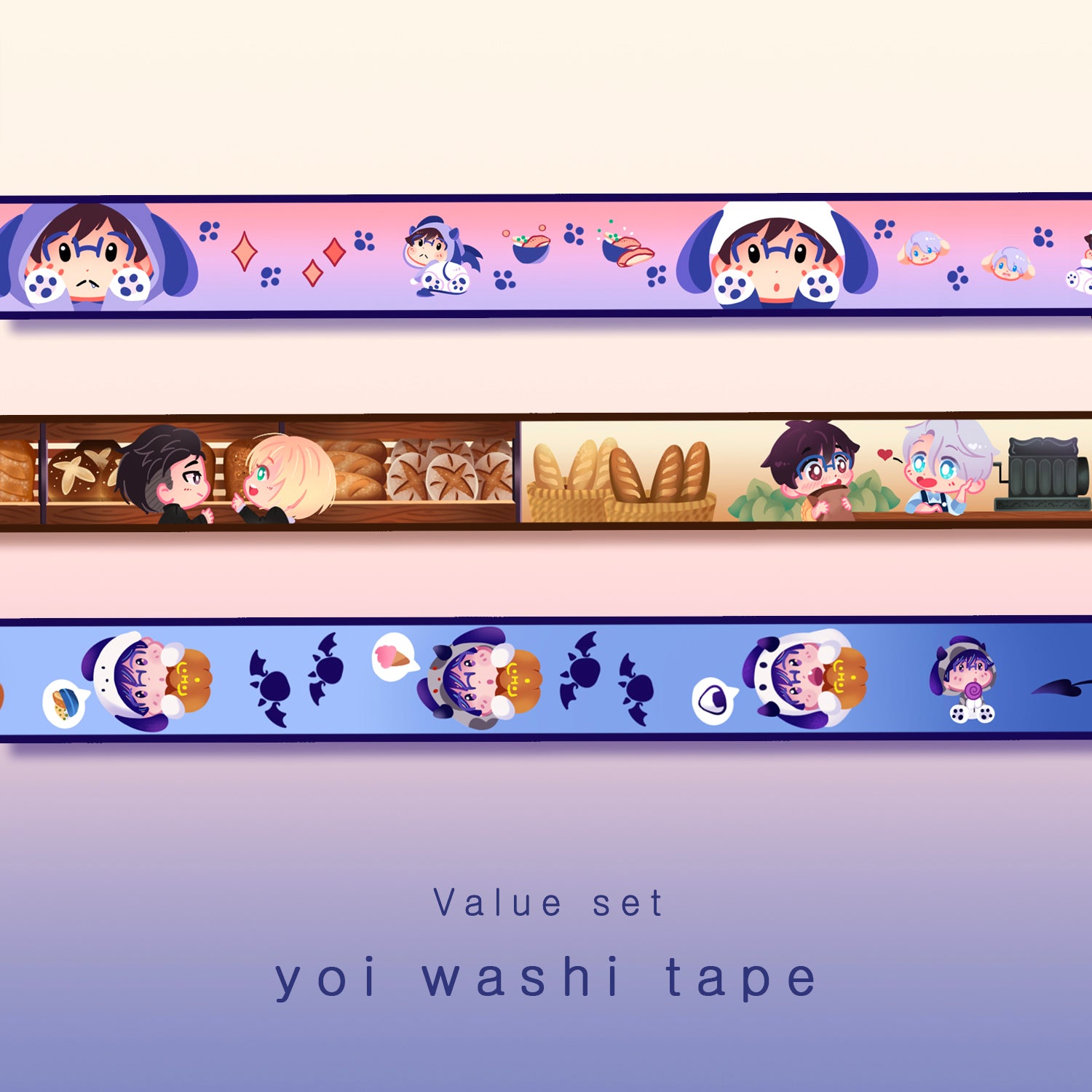 School Girl Anime Clear Washi Tape 5*68cm